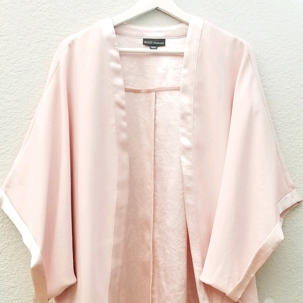 Bold Elements Blush Pink Open Jacket